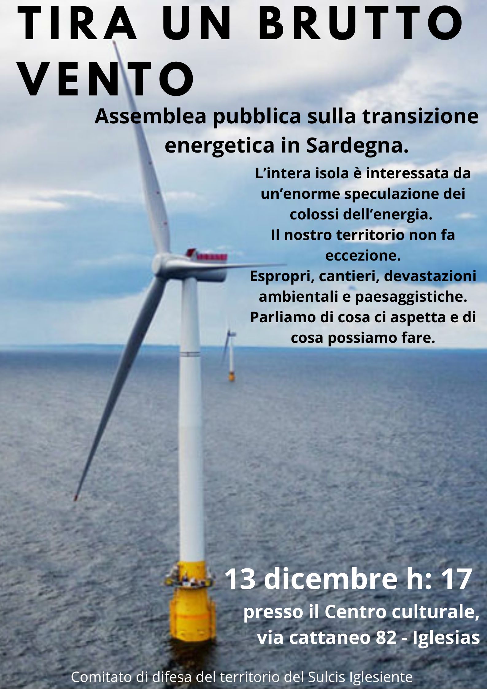 Contributo per l’assemblea pubblica sulla transizione energetica 13 dicembre – Iglesias